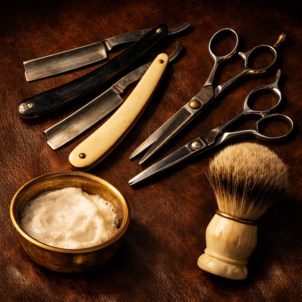 Berber dukkaninin ic gorunumu